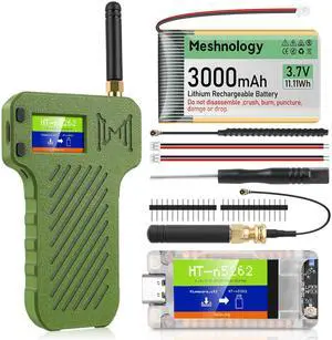 Mesh Node T114 Board + 3000mAh Battery + N36 Case Set, TFT Display nRF52840 SX1262 Module with 915MHz Antenna Support Lo Ra Blue Tooth 5.0 GPS Solar Power Supply for Mesh Tastic Ar duino Lo Rawan IoT