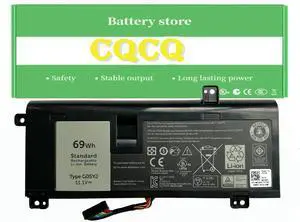 CQCBD G05YJ 0G05YJ Laptop Battery for Dell for Alienware 14 A14 M14X R3 R4 P39G G05YJ ALW14D-5528 ALW14D-1528 ALW14D-1728 ALW14D-1828 ALW14D-2728 ALW14D-4528 11.1V 69Wh