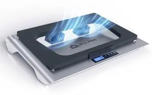 KLIM Everest Laptop Cooling Pad | Powerful 4300 RPM Turbo Fans | Sealed Foam for Maximum Cooling | Protect Your Gaming Laptop from Overheating | Fits 14 to 17.3 Laptops | RGB Lights