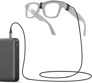 QCHMM Charging Cable Type C Compatible with Ray-Ban Meta Wayfarer, Skyler, Headliner Smart-Glassers, Portable USB C Cable for Travel, 3.94ft