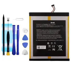 Vvuilsty 58-000187 2955C7 Replacement battery for HD 10 7th Gen 10.1" SL056ZE (2017 Release),Rechargeable 0 Cycle Battery Compatible with HD 10 7th 10.1" With Repair Tool Kits(Cable Length: 0.98 inch)