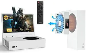 DEPGI 12.5" Portable Gaming Monitor for Xbox Series S Cooling Fan for Xbox Series S
