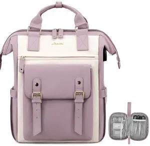 LOVEVOOK Laptop Backpack for Women Work Teacher Bag Travel Backpack, Stylish College Backpack Purse, Business Computer Laptop Bag Nurse Bags, Casual Daypack, 15.6 Inch