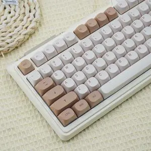 119 Keys PBT Keycaps Ma Profile Round Keycaps Set Fit for 60% 65% 75% 95% Cherry Mx Switches Mechanical Keyboard