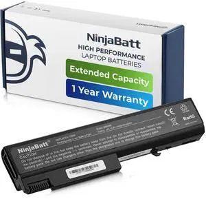 NinjaBatt Battery for HP 8440P 6550B TD06 482962-001 486296-001 8440W 6440B 6930P 6450B 6735B 6445B 6455B 6540B 6545B 6555B 6730B 6530B 6535B TD09 593578-001 High Performance [6 Cells/4400mAh]