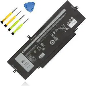 TAICROWNE 50Wh 47XV3 Replacement Laptop Battery for Dell Latitude 9330 Latitude 9330 2-in-1 Series 0GK1M0 GK1M0 11.55V