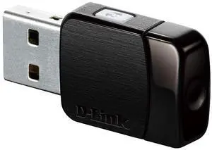 D-Link USB WiFi Adapter AC600 Mini Wireless Internet Dual Band MU-Mimo Wi-Fi Network Desktop Laptop (DWA-171),Black