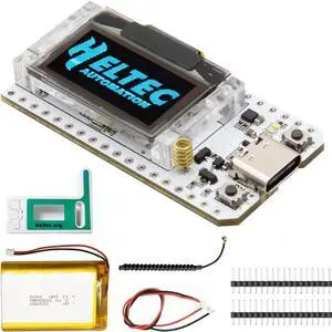 LoRa V3 Board with 3000mAh Battery Set for Meshtastic AWYHP LoRa V3 with 915MHz Antenna and SX1262 Chip LoRa V3 Case Devices Compatible with Arduino LoRawan IOT Meshtastic