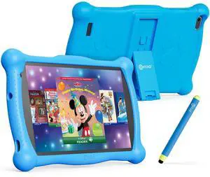Contixo V10A 7" Kids HD Learning Tablet for Ages 37 with 32GB, Parental Controls, Kid-Proof Case, Stylus & 50+ Disney eBooks ($200 Value), Educational Games Included, Blue