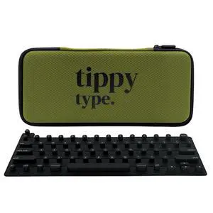 TIPPY TYPE Raised Keyboard Cover for Long Nails - Fits MacBook Pro & Air, iPad 13", & Magic Keyboard (No Numpad) -Silicone -The Original -Comfortable Typing, Quiet, Nail Protection (Matte Black)