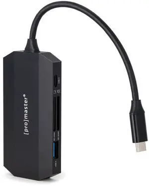 ProMaster USB-C Card Reader & Hub for Two SD Cards, (Model 79962)
