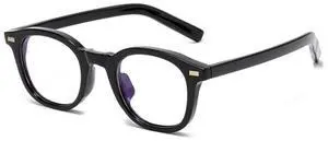 Blue Light Blocking Reading Glasses for Women Men Stylish Retro Square Premium Readers Reduce Eye Strain Comfortable (Black, 0, x)