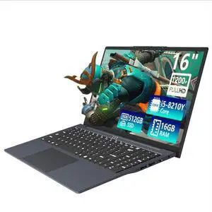 KUMNOSAL 16 Inch Laptop Computer, FHD IPS 1200p Screen, Gaming Laptop i5 (Up to 3.6GHz) for 16GB LPDDR4 RAM 512GB SSD, 180 Angle Open WiFi 5 HDMI Backlit Keyboard UHD Graphics 617 with Numeric Keypad