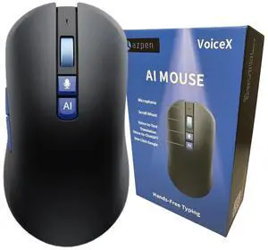 2025 AI Wireless Mouse with Translation for PC Laptop: Hands-free typing- ChatGPT Bluetooth Mouse, Voice AI, Ergonomic Multi-Translate, One Tap Google, USB Rechargeable High-Performance Office Device