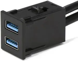 Dual USB 3.0 Car Dash Flush Mount Extension Cable Length 3.3FT 1M for Toyota, Size 0.9x1x1.5Type D