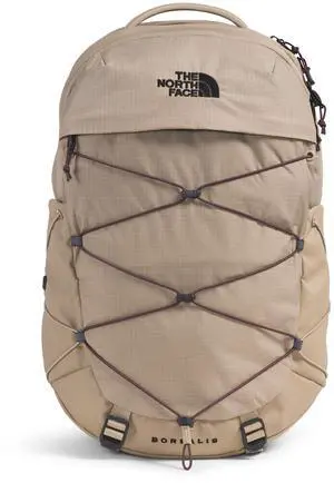 THE NORTH FACE Women's Borealis Commuter Laptop Backpack | Everyday Travel Bag with 16" Laptop Sleeve, Women-Specific Fit, Reflective Details, Mushroom Grey/Tawny Quartz, One Size