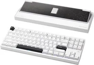 WOBKEY Crush 80 Beta CNC Aluminum Quick-Disassembly Ball-Catch Mount Triple-Mode Connectivity Gaming Mechanical Keyboard with HMX Frost Jade Switch and BSUN Arctic Switch (Pro Silver)