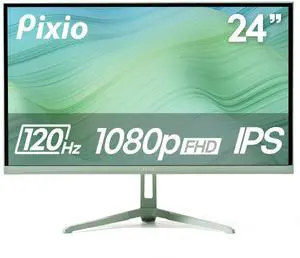 Pixio PX246 Wave Mint Green 24 inch 120Hz Refresh Rate FHD 1080p Resolution IPS Panel 4ms GTG Response Time Gaming Monitor with Adaptive Sync