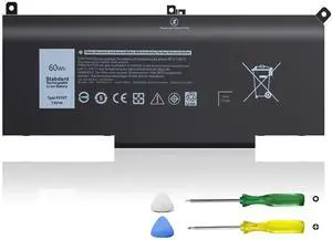 Ymawetia 60Wh F3YGT Laptop Battery Compatible with Dell Latitude 12 7000 7280 7290 13 7380 7390 P29S002 14 7480 7490 P73G002 E7480 E7280 E7290 DM3WC DM6WC 2X39G