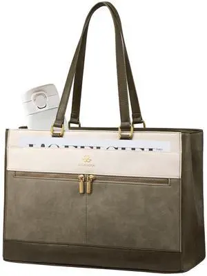 LOVEVOOK Laptop Bag for Women,17.3 Inch Vintage Work Tote Bags for Women,Leather Teacher Bag,Large Computer Bag,Waterproof Handbags Womens Briefcase Office Messenger