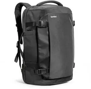 tomtoc Travel Backpack 40L, TSA Friendly Flight Approved Carry-on Luggage Hand Water-resistant Lightweight Business Rucksack, Durable Large Weekender Bag Daypack Fits 17.3 Inch Laptop, PFAS Free