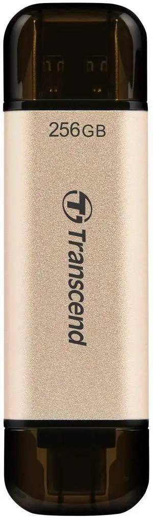 Transcend 256GB Dual USB C Flash Drive, Photo Stick for iPhone/iPad/Mac, Windows/Android/Tablet/PC/Smart TV/Gaming Console, Up to 420MB/s, USB 3.2 Thumb Drive, Memory Stick with 2-in-1 Type C &Type A