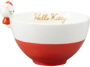Sanrio Sanrio SAN4212-1 Hello Kitty Rice Bowl with Figure, Miscellaneous Goods, Sanrio Goods, Gift, Present