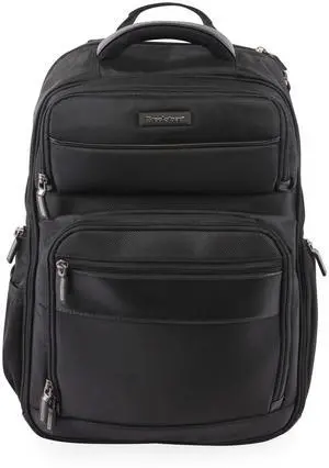 Brookstone Luggage Laptop Backpack, Black, 18 Inch