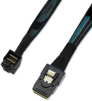 Sonilco High-Performance Mini SAS HD Cable 90 Degree SFF-8643 to SFF-8087 Data Transfer Right Angle Cord (2 Cables, 0.5 M / 1.6 Feet) Sonilco High-Performance Mini SAS HD Cable 90 Degree SFF-8643 to SFF-8087 Data Transfer Right Angle Cord (2 Cables, 0.5 M / 1.6 Feet)