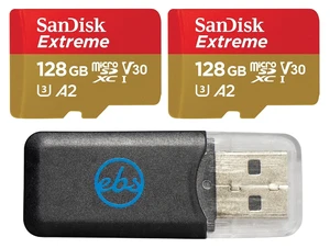 SanDisk 128GB Extreme 2 Pack MicroSDXC Card Works with GoPro Action Camera SanDisk 128GB Extreme 2 Pack MicroSDXC Card Works with GoPro Action Camera