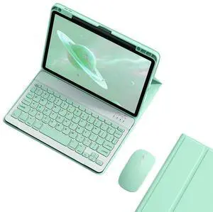 KMXDD Keyboard Case Mouse Compatible with iPad Air 13 inch (M3/M2)/ iPad Pro 12.9" (6th/5th/4th/3rd Generation) Case with Cute Color Keys Removable Keyboard,Mint Green KMXDD Keyboard Case Mouse Compatible with iPad Air 13 inch (M3/M2)/ iPad Pro 12.9" (6th/5th/4th/3rd Generation) Case with Cute Color Keys Removable Keyboard,Mint Green
