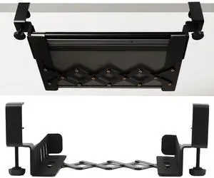 LUKETURE Under Desk Laptop Mount, No Drill Under Desk Shelf Holder, Steel Laptop Holder with Anti-Scratch Pads, Computer Storage Tray for Mac mini, MacBook, Keyboard LUKETURE Under Desk Laptop Mount, No Drill Under Desk Shelf Holder, Steel Laptop Holder with Anti-Scratch Pads, Computer Storage Tray for Mac mini, MacBook, Keyboard