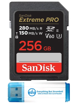 SanDisk 256GB Extreme Pro UHS-II SDXC Memory Card Works with Nikon Models SanDisk 256GB Extreme Pro UHS-II SDXC Memory Card Works with Nikon Models
