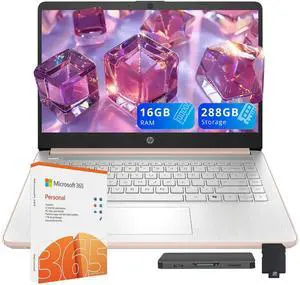 HP Stream 14" HD Laptop, Intel Processor N150, 16GB RAM, 288GB Storage(128GB UFS+160GB Docking Station Set), Intel Graphics, Webcam, Wi-Fi 6, 1 Year Office 365, Copilot, Fast Charge, Win 11, HP Stream 14" HD Laptop, Intel Processor N150, 16GB RAM, 288GB Storage(128GB UFS+160GB Docking Station Set), Intel Graphics, Webcam, Wi-Fi 6, 1 Year Office 365, Copilot, Fast Charge, Win 11,