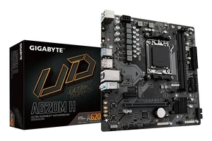 Gigabyte A620M H Motherboard - Supports AMD Ryzen 8000 CPUs, 5+2+2 Phases Digital VRM, up to 7200MHz DDR5 (OC), 1xPCIe 4.0 M.2, GbE LAN, USB 3.2 Gen 1 Gigabyte A620M H Motherboard - Supports AMD Ryzen 8000 CPUs, 5+2+2 Phases Digital VRM, up to 7200MHz DDR5 (OC), 1xPCIe 4.0 M.2, GbE LAN, USB 3.2 Gen 1