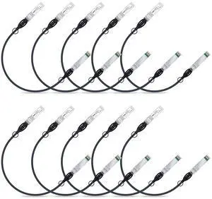 ipolex 10G SFP+ Twinax Cable, Direct Attach Copper(DAC) Passive Cable, 0.25m (0.82ft), for Cisco SFP-H10GB-CU0.25M, Meraki, Ubiquit, Mikrotik, Intel, Netgear, D-Link, TP-Link and More, 10 Pack ipolex 10G SFP+ Twinax Cable, Direct Attach Copper(DAC) Passive Cable, 0.25m (0.82ft), for Cisco SFP-H10GB-CU0.25M, Meraki, Ubiquit, Mikrotik, Intel, Netgear, D-Link, TP-Link and More, 10 Pack