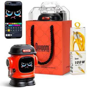 Divoom Dipow 65W USB-C Charger 3-Port Fast GaN Charger with DIY Pixel Display Foldable Compact Wall Block Power Adapter for iPhone 16/15 MacBook iPad Galaxy S23/S24 Switch (with 100w Cable) (Red) Divoom Dipow 65W USB-C Charger 3-Port Fast GaN Charger with DIY Pixel Display Foldable Compact Wall Block Power Adapter for iPhone 16/15 MacBook iPad Galaxy S23/S24 Switch (with 100w Cable) (Red)