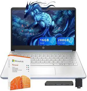 HP Stream 14" HD Laptop, Intel Processor N150, 16GB RAM, 288GB Storage(128GB UFS+160GB Docking Station Set), Intel Graphics, 1 Year Office 365, Copilot, Fast Charge, Wi-Fi 6, Win 11 S, Blue HP Stream 14" HD Laptop, Intel Processor N150, 16GB RAM, 288GB Storage(128GB UFS+160GB Docking Station Set), Intel Graphics, 1 Year Office 365, Copilot, Fast Charge, Wi-Fi 6, Win 11 S, Blue