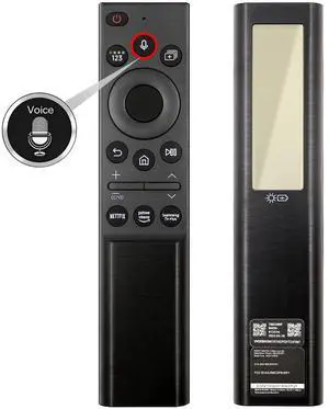 BN59-01357A TM2280F Solar Voice Remote Compatible with Samsung TVs Rechargeable Bluetooth Remote Control USB-C, Solar Charging Compatible with Frame Neo QLED Smart TV Ultra HD Series Black BN59-01357A TM2280F Solar Voice Remote Compatible with Samsung TVs Rechargeable Bluetooth Remote Control USB-C, Solar Charging Compatible with Frame Neo QLED Smart TV Ultra HD Series Black
