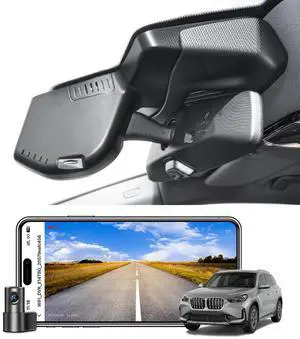 Mangoal Front 4K & Rear 1080p Dash Cam Custom for BMW X1 Gen3 U11/U12 2023 2024 2025, Xdrive28i, OEM Style, 2160P UHD Video, WiFi & APP, 128GB Card Mangoal Front 4K & Rear 1080p Dash Cam Custom for BMW X1 Gen3 U11/U12 2023 2024 2025, Xdrive28i, OEM Style, 2160P UHD Video, WiFi & APP, 128GB Card