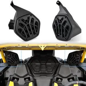 POKIAUTO 6.5 Inches Rear Seat Speaker Enclosures Pods for Can-Am Maverick R R MAX X RS 2024 2025, UTV Speakers Mount Brackets Holders Can Am Accessories(2PCS, Support 6.5" Speakers) POKIAUTO 6.5 Inches Rear Seat Speaker Enclosures Pods for Can-Am Maverick R R MAX X RS 2024 2025, UTV Speakers Mount Brackets Holders Can Am Accessories(2PCS, Support 6.5" Speakers)