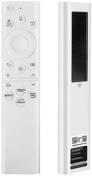 BN5901391A Solar Voice Remote Replacement for Samsung Frame TV Remote Control with Rechargeable Solar Cell Compatible with Samsung The Frame NEO QLED 4K HDR Smart TVs 4 Shortcut Buttons