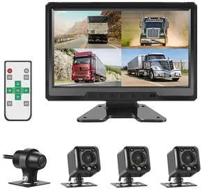 VSYSTO 4CH Truck Dash Camera, 10.1'' Screen with Waterproof Left, Right and Rear Infrared Night Vision Lenses, 1/2/3/4 Split Screen, Remote Control, Assisted Driving Mode, Backup Camera System VSYSTO 4CH Truck Dash Camera, 10.1'' Screen with Waterproof Left, Right and Rear Infrared Night Vision Lenses, 1/2/3/4 Split Screen, Remote Control, Assisted Driving Mode, Backup Camera System