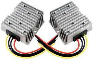 2Pcs DC 24V to 12V 10A 120W Step Down Converter Regulator Waterproof 18V-36V to 12V DC Buck Converter Power Supply Reducer Regulator Voltage Module 2Pcs DC 24V to 12V 10A 120W Step Down Converter Regulator Waterproof 18V-36V to 12V DC Buck Converter Power Supply Reducer Regulator Voltage Module