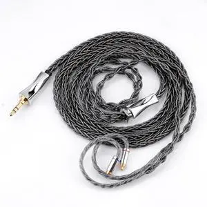 FAAEAL MMCX Connectors 8N Single Crystal Copper Silver Plated Mixed Cord Compatible with Sennheiser IE900 IE600 Shure SE535 SE315 UE900s TIN Audio T2 T3 BGVP Earphone 3.5mm Plug FAAEAL MMCX Connectors 8N Single Crystal Copper Silver Plated Mixed Cord Compatible with Sennheiser IE900 IE600 Shure SE535 SE315 UE900s TIN Audio T2 T3 BGVP Earphone 3.5mm Plug