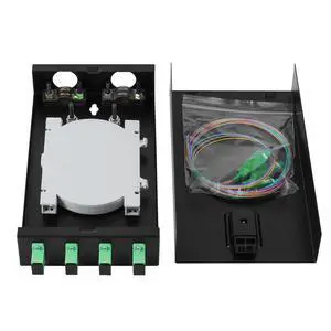 fyboptwu-4 SC-APC Singlemode Couplers 4 Core SC Box Fiber Optic Cables Wall Mount Fiber Enclosure (Includes Pigtails and Couplers) fyboptwu-4 SC-APC Singlemode Couplers 4 Core SC Box Fiber Optic Cables Wall Mount Fiber Enclosure (Includes Pigtails and Couplers)