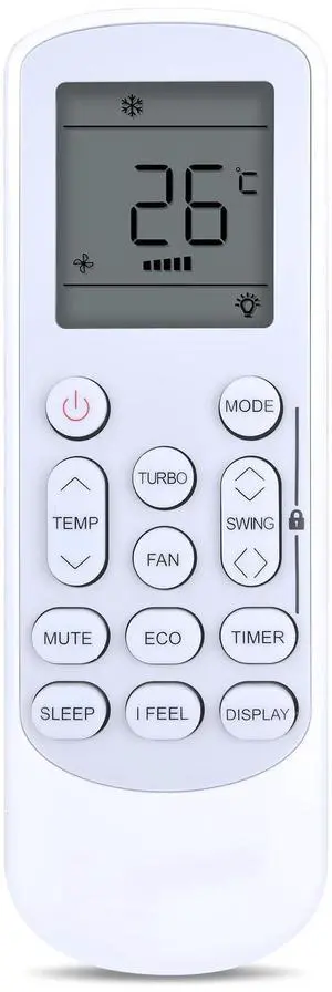 RYQIF Replacement Remote Control for GYKQ-78 Pioneer Diamante Air Conditioner Compatible with WYT009ALFI22RL WYT009GLFI22RL WYT024GLFI22RL WYT012GLFI22RL WYT036GLFI19RL WYT030GLHI22M3(Backlight) RYQIF Replacement Remote Control for GYKQ-78 Pioneer Diamante Air Conditioner Compatible with WYT009ALFI22RL WYT009GLFI22RL WYT024GLFI22RL WYT012GLFI22RL WYT036GLFI19RL WYT030GLHI22M3(Backlight)