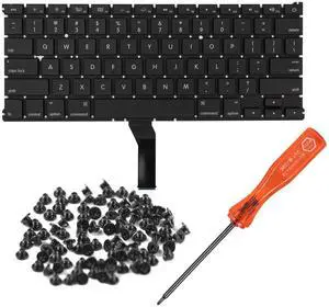 HAWSON US A1466 A1369 Keyboard Replacement for MacBook Air Retina 13" A1466 A1369 Mid 2011-Mid 2017 US Layout with Keyboard Screws and Screwdriver HAWSON US A1466 A1369 Keyboard Replacement for MacBook Air Retina 13" A1466 A1369 Mid 2011-Mid 2017 US Layout with Keyboard Screws and Screwdriver