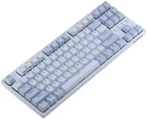 DURGOD Taurus K320 TKL Mechanical Keyboard ^^ 87 Keys Tenkeyless ^^ USB C Wired ^^ Doubleshot PBT Keycaps ^^ Programmable Keys ^^ NKRO Rollover ^^ Windows & Mac (Haze BlueCherry Speed Silver) DURGOD Taurus K320 TKL Mechanical Keyboard ^^ 87 Keys Tenkeyless ^^ USB C Wired ^^ Doubleshot PBT Keycaps ^^ Programmable Keys ^^ NKRO Rollover ^^ Windows & Mac (Haze BlueCherry Speed Silver)