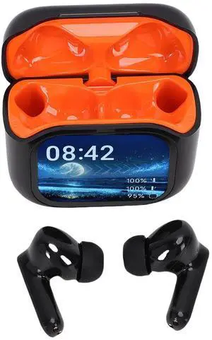 Hamwesh AI Real Time Translation Earbuds, 5.4 Wireless Earbuds with LCD Color Display and 164 Languages Translation, with Charging Case for Hamwesh AI Real Time Translation Earbuds, 5.4 Wireless Earbuds with LCD Color Display and 164 Languages Translation, with Charging Case for